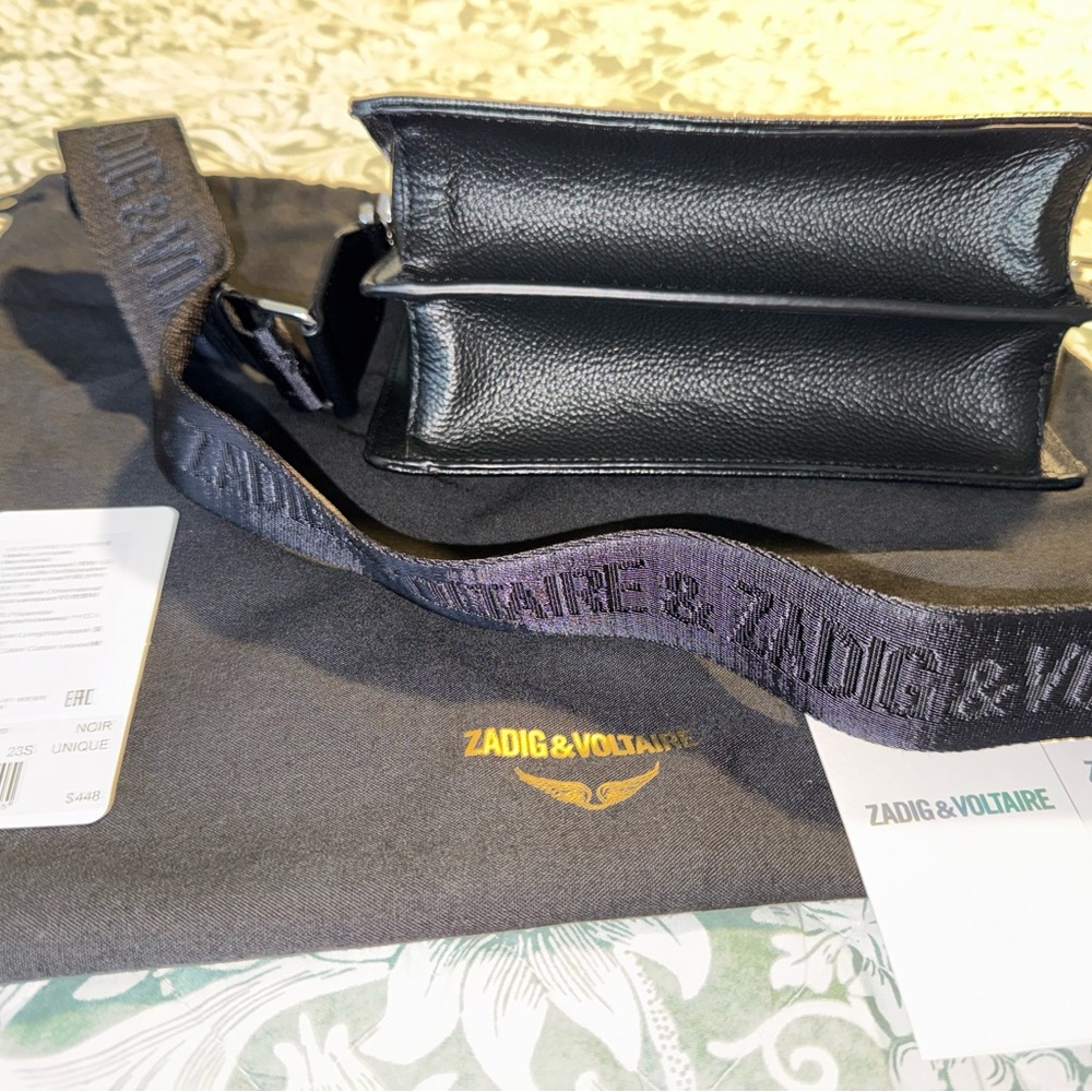 Zadig & Voltaire Black Leather Lolita Wings - Picture 4 of 5